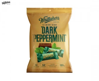 Whittaker's 惠特克 薄荷黑巧克力迷你独立包装 12粒/包 180克